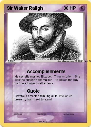 Pokemon Sir Walter Raligh