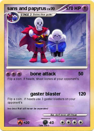 Pokemon sans and papyrus