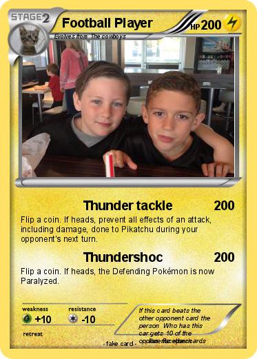 Pokemon Football Player