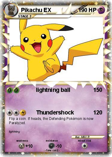 Pokemon Pikachu EX