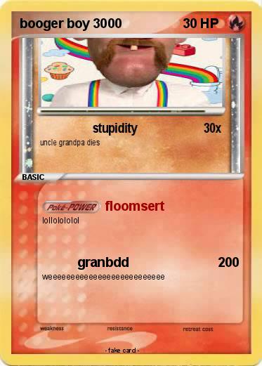 Pokemon booger boy 3000