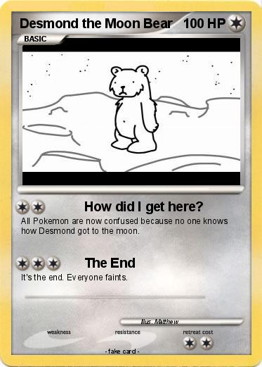 Pokemon Desmond the Moon Bear