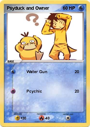 Pokemon Psyduck and Owner