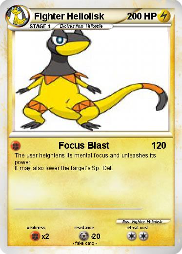 Pokemon Fighter Heliolisk