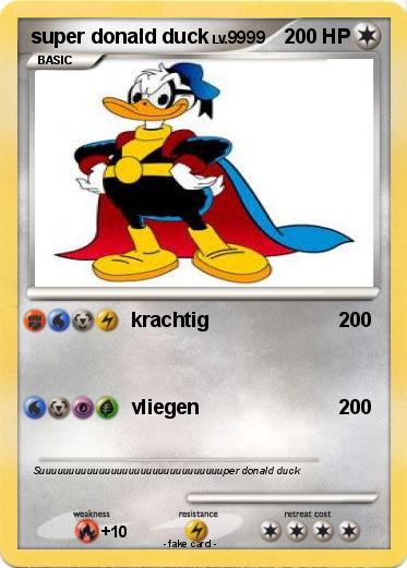Pokemon super donald duck