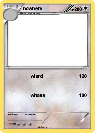 Pokemon nowhere