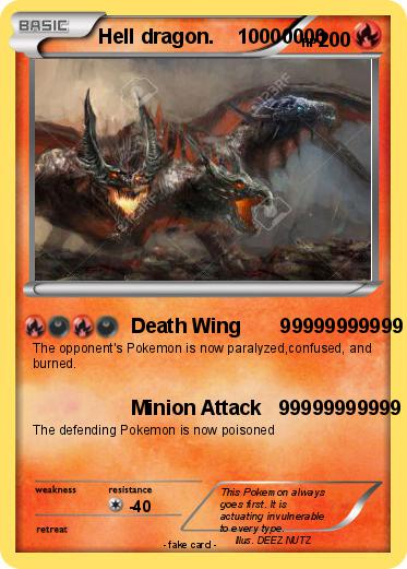 Pokemon Hell dragon.    10000000