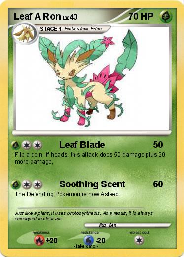 Pokemon Leaf A Ron