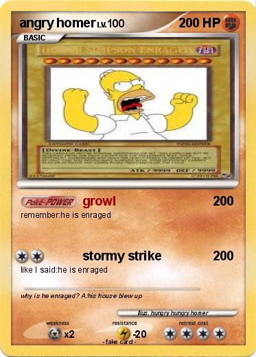 Pokemon angry homer