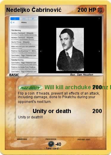 Pokemon Nedeljko Čabrinović