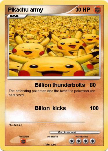 Pokemon Pikachu army