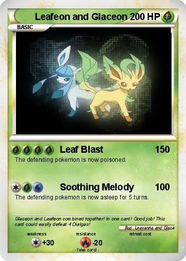 Pokemon Leafeon and Glaceon