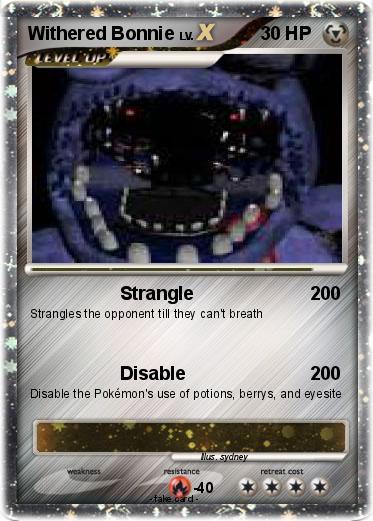 Pokemon Withered Bonnie