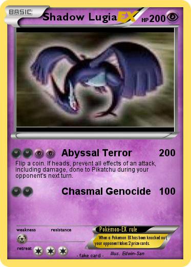 Pokemon Shadow Lugia