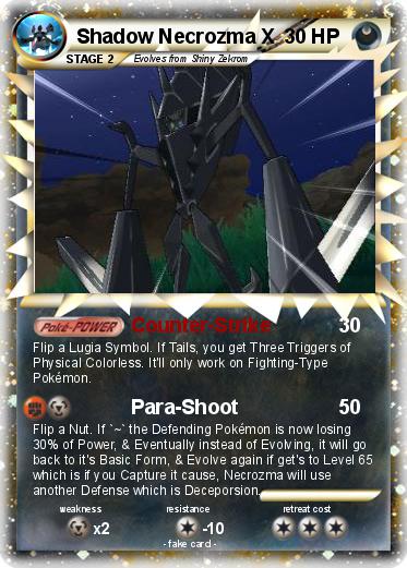 Pokemon Shadow Necrozma X