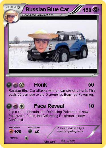 Pokemon Russian Blue Car