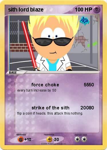 Pokemon sith lord blaze                 