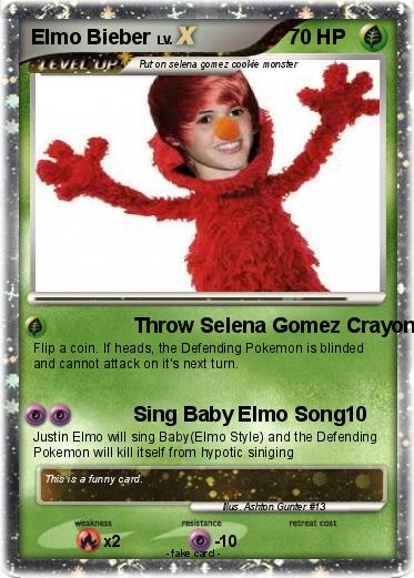 Pokemon Elmo Bieber