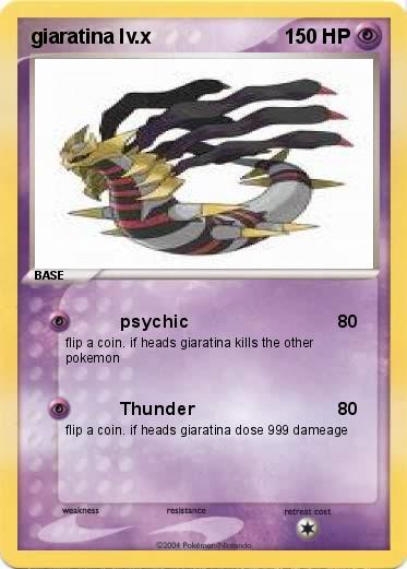 Pokemon giaratina lv.x