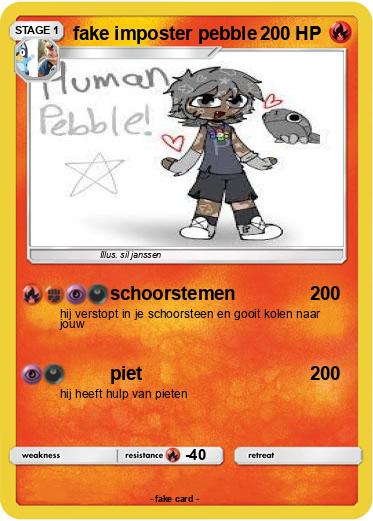 Pokemon fake imposter pebble