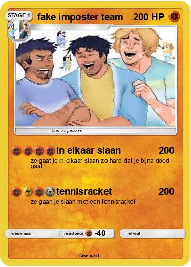 Pokemon fake imposter team