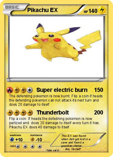 Pokemon Pikachu EX