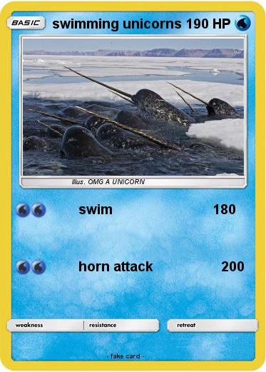 Pokemon swimming unicorns