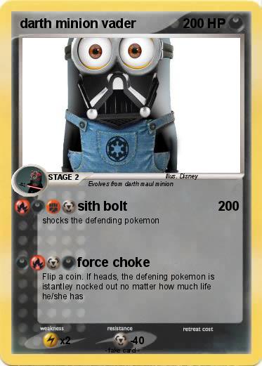 Pokemon darth minion vader