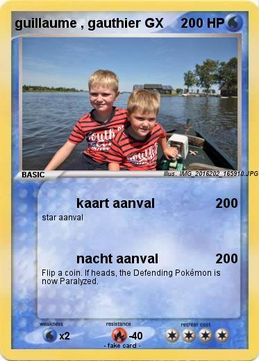 Pokemon guillaume , gauthier GX