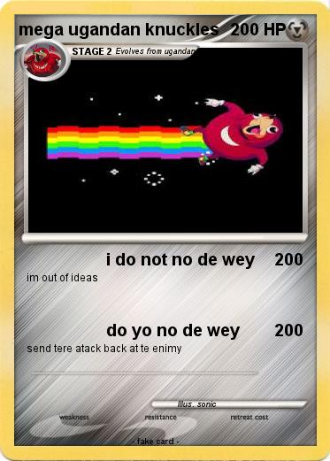 Pokemon mega ugandan knuckles