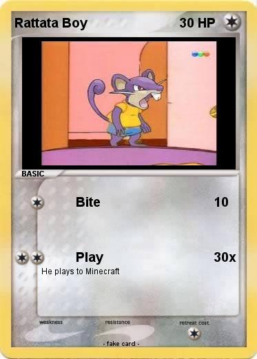 Pokemon Rattata Boy