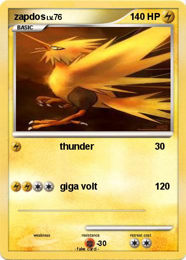 Pokemon zapdos