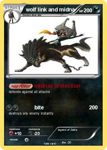 Pokemon wolf link and midna