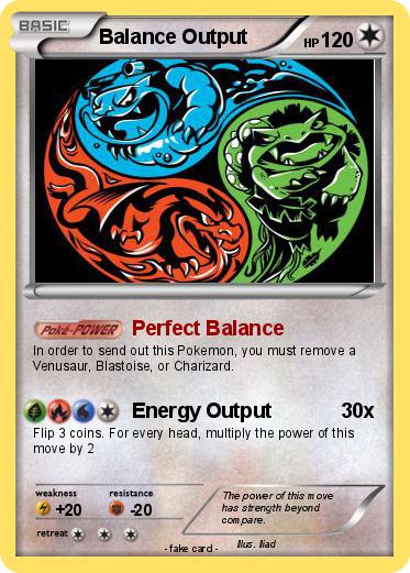 Pokemon Balance Output