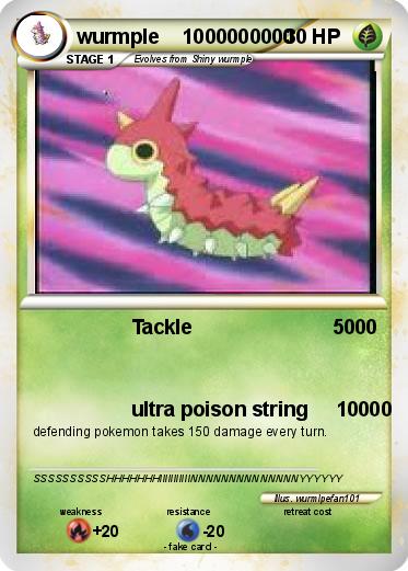 Pokemon wurmple    1000000000