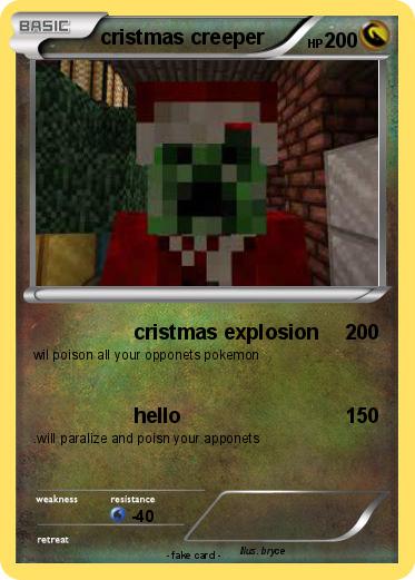 Pokemon cristmas creeper