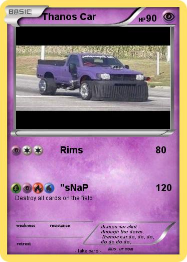 Pokemon Thanos Car