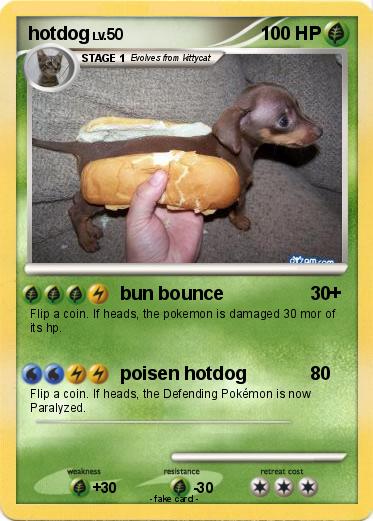 Pokemon hotdog