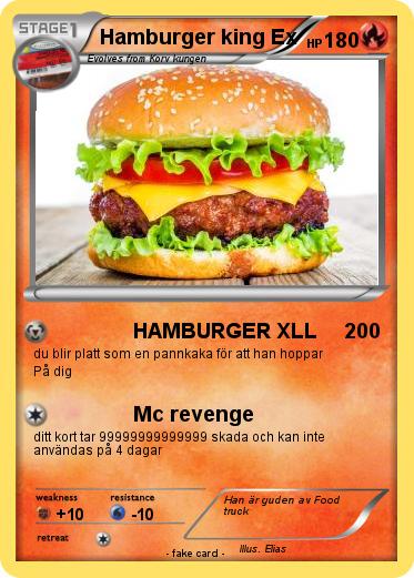 Pokemon Hamburger king Ex