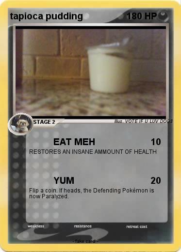 Pokemon tapioca pudding