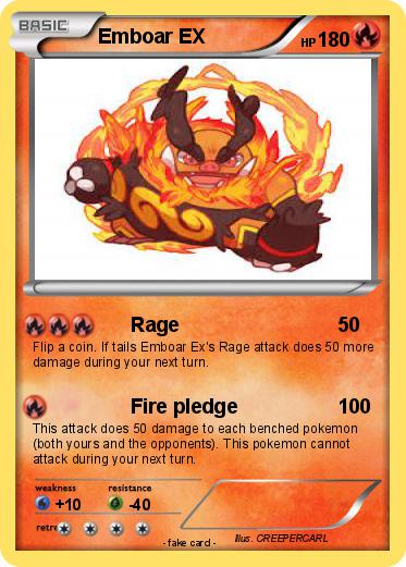 Pokemon Emboar EX