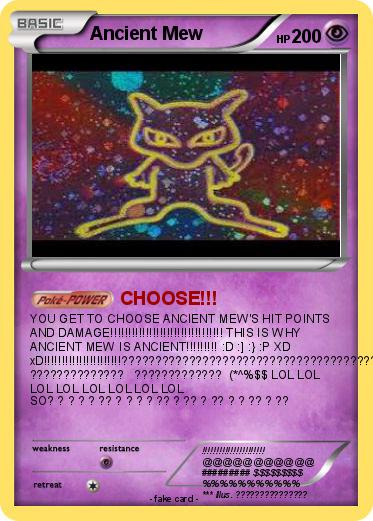 Pokemon Ancient Mew