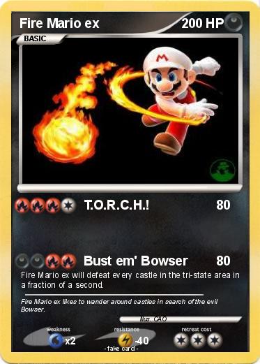 Pokemon Fire Mario ex