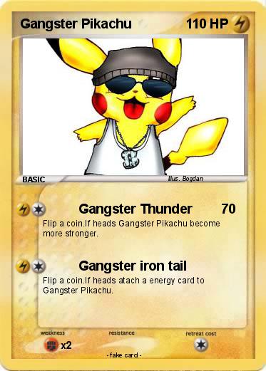 Pokemon Gangster Pikachu