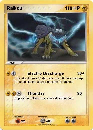 Pokemon Raikou