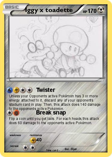 Pokemon Iggy x toadette