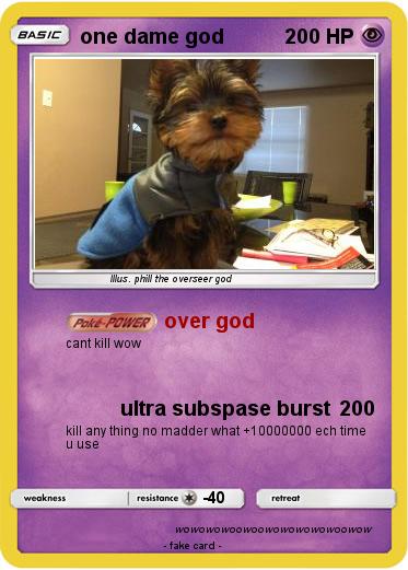 Pokemon one dame god