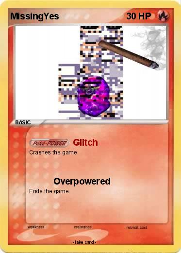 Pokemon MissingYes