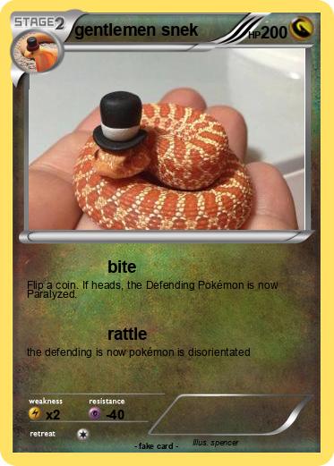 Pokemon gentlemen snek