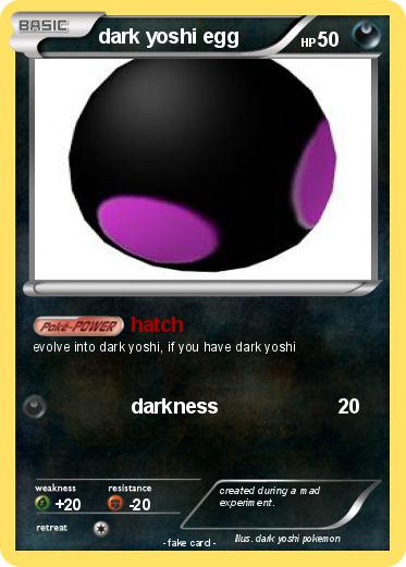 Pokemon dark yoshi egg